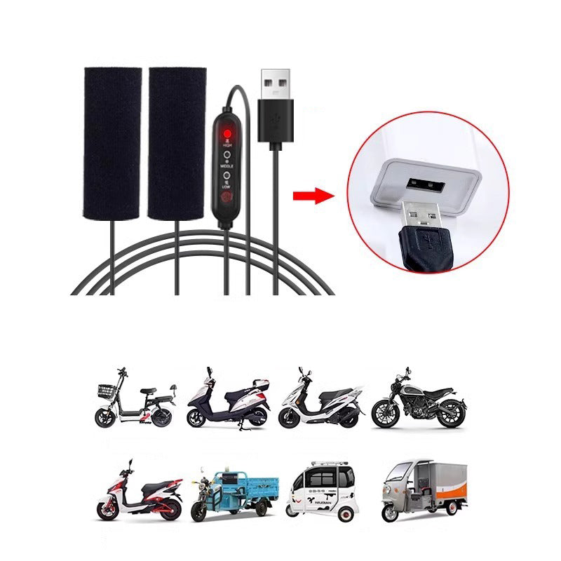 🔥🔥Bis zu 50% Rabatt + Ab 9,99 € pro Stück! 🏍️ Beheizte Motorrad-Lenkergriffe – 3-Stufen-Temperaturregelung, Einfache Installation & Komfort bei Kälte ⚡🧤