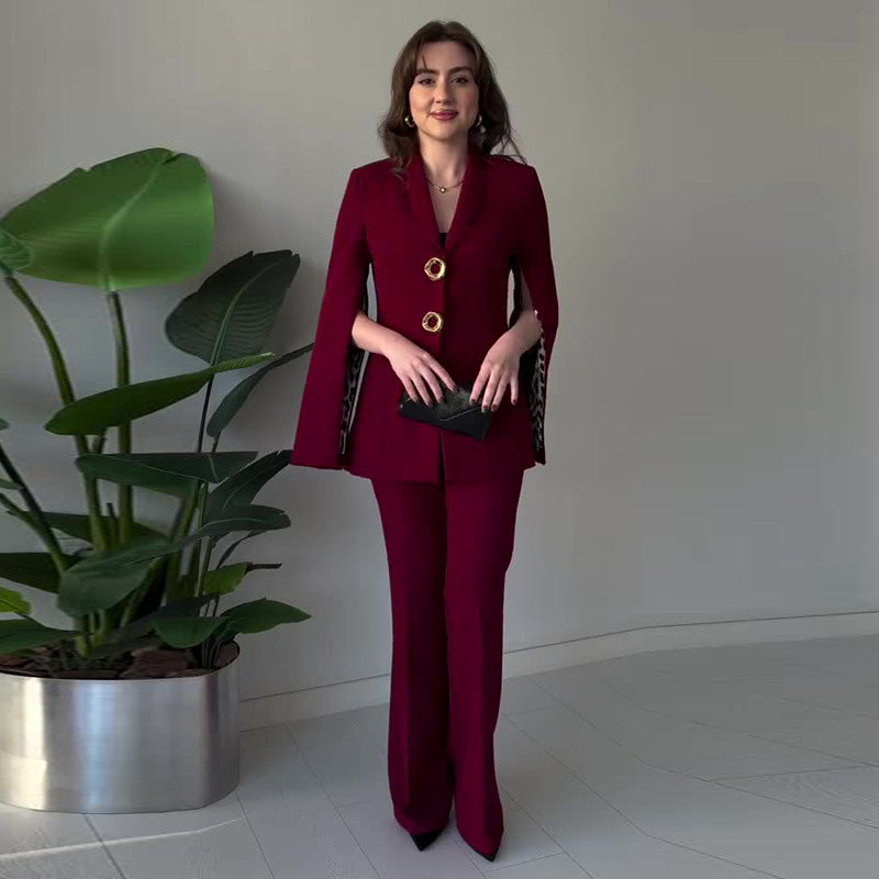 🎯 50% RABATT | Ihre endgültige Lösung für stilvolle Outfits! 👔 Das zeitlose 2-teilige Set mit Schlitz-Ärmel-Blazer & Hose. 🔄 Ein Kauf, unendliche Kombinationen – jetzt clever investieren!