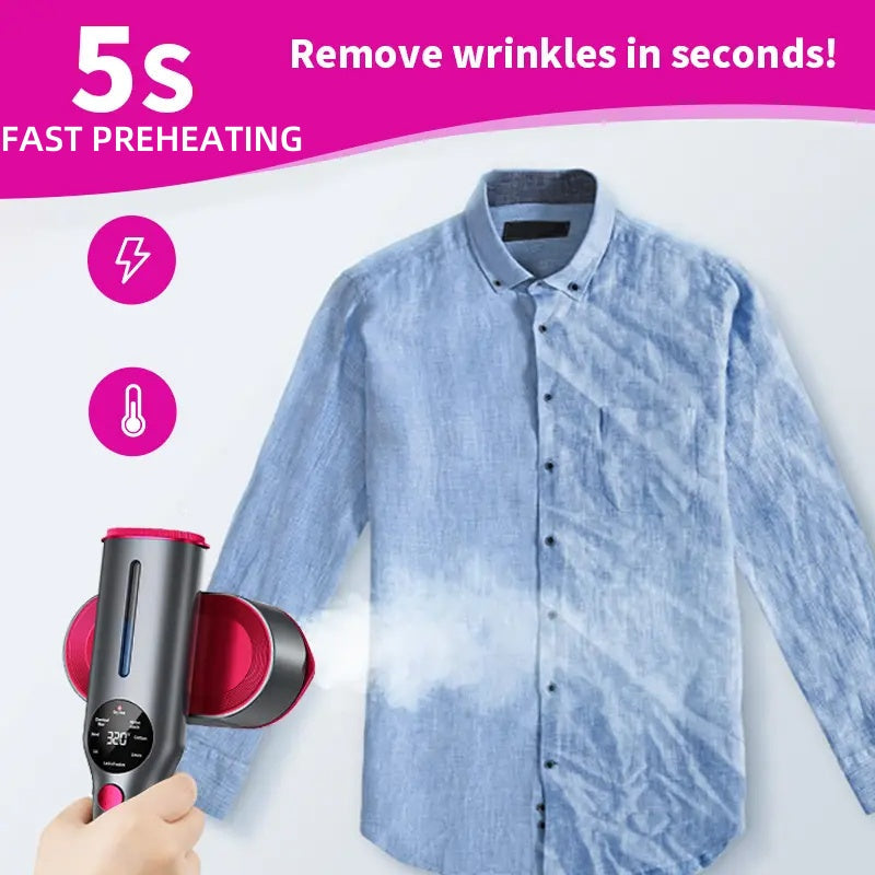 🔥 Solange der Vorrat reicht 50 % Rabatt! 🧺 Kleiderdampfer für Kleidung, Handdampfer & Bügeleisen 2 in 1, 15 Sekunden Schnellaufheizung, 100-240 V Weitspannung, perfekt als Geschenk!