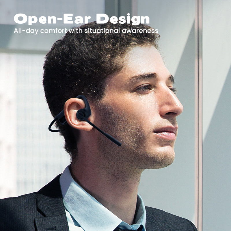 📢📢50 % Rabatt!! ⏰🎧Die besten offenen Kopfhörer für Arbeit und Sport mit Rauschunterdrückung: Knochenleitung, Schnellladung & Freiohr-Design👂✨