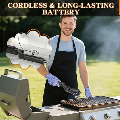 💎 50% RABATT! 💎 Kabelloser elektrischer Grillreiniger – Tiefenreinigung, Schnellwechsel-Bürste & 2600mAh Akku 🔋🍖