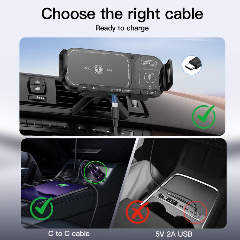 📢📢 50% Rabatt! ⏰⚡115W Kabellose Auto-Schnellladung | Halterung für alle Smartphones – Faltbar & sicher 📱