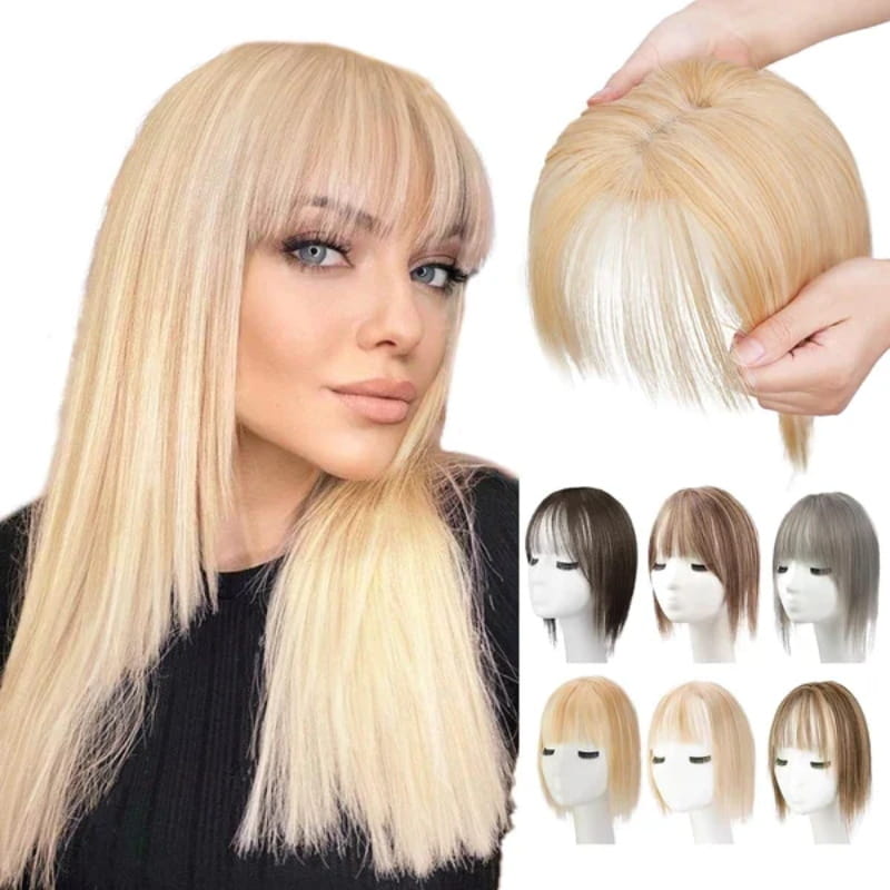 🍃✨ Clip-on Pony aus 100% Naturhaar – Perfekter Volumen-Pony in Sekunden! 💁‍♀️✨Natürlich & wiederverwendbar, leicht zu clippen, für jeden Anlass. Einfache Frisur-Upgrade!