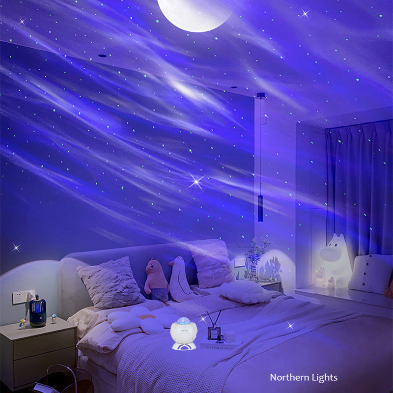 📢📢50% RABATT !! ⏰🌌Aurora Sternprojektor mit BT-Lautsprecher |  Magisches Heimkino & Entspannung für Ihre vier Wände.