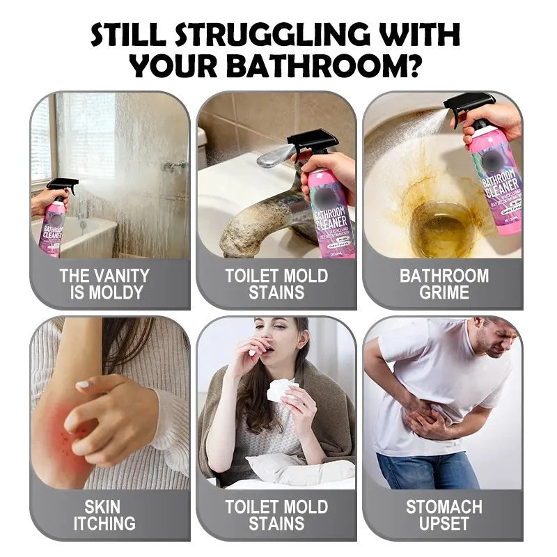💗LAST DAY SALE 50% OFF⚡50K+ SOLD💕Multi-Surface Bathroom Cleaner for Mold & Limescale🛁