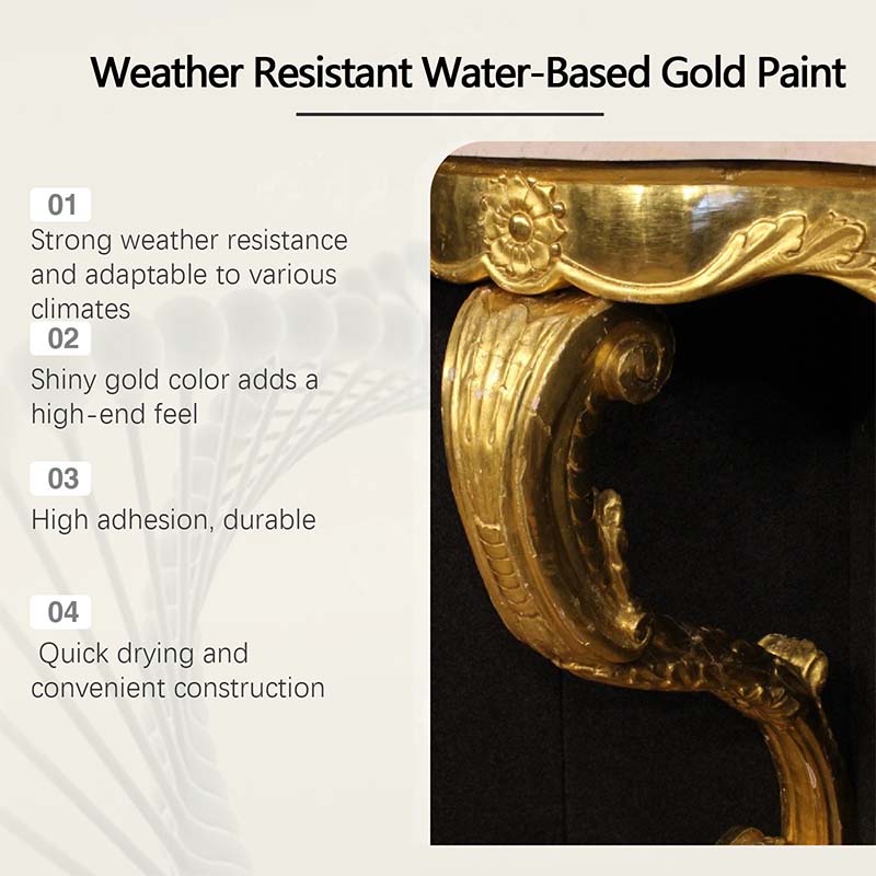 🎨 50% RABATT |✨ Wetterbeständige, wasserbasierte Goldfarbe