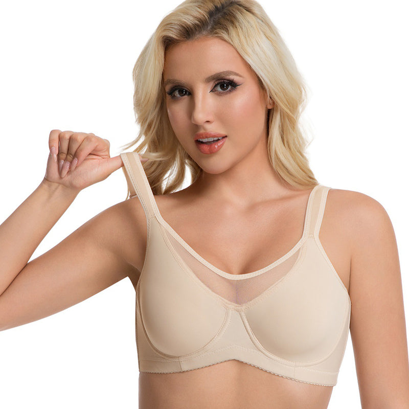 🔥Letzter Tag zum Sonderpreis von 11.49 €! 💐 Eleganter, transparenter Damen-BH mit voller Abdeckung in großen Größen