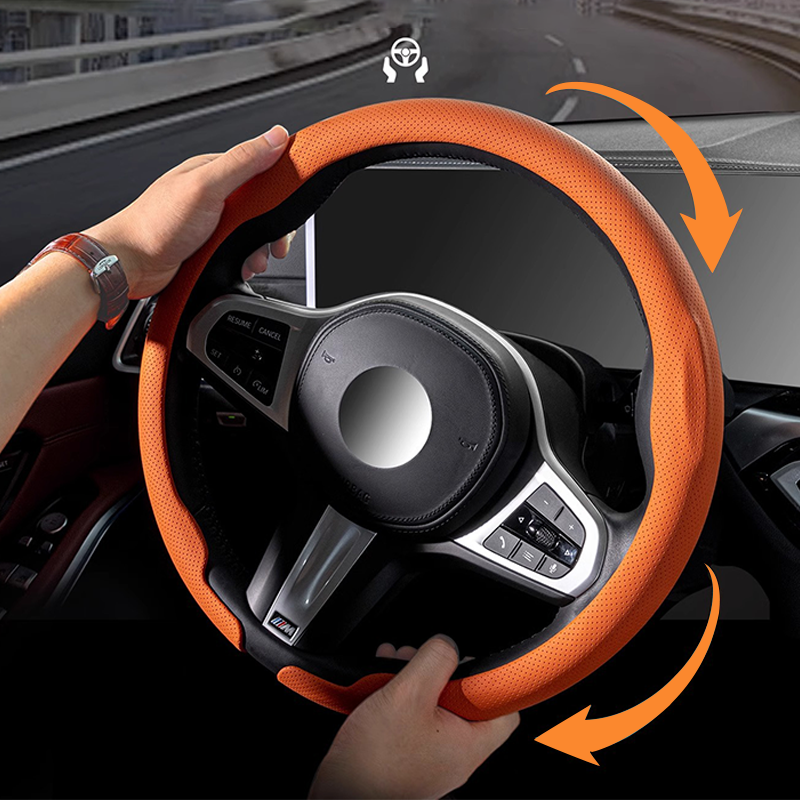 🚗 50% Rabatt! + 2. Hülle für 7€ ✨ Ultradünne Lenkradhülle Universal – rutschfest & luxuriös – passt in jedes Auto!