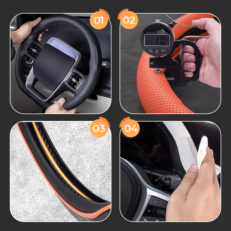 🚗 50% Rabatt! + 2. Hülle für 7€ ✨ Ultradünne Lenkradhülle Universal – rutschfest & luxuriös – passt in jedes Auto!