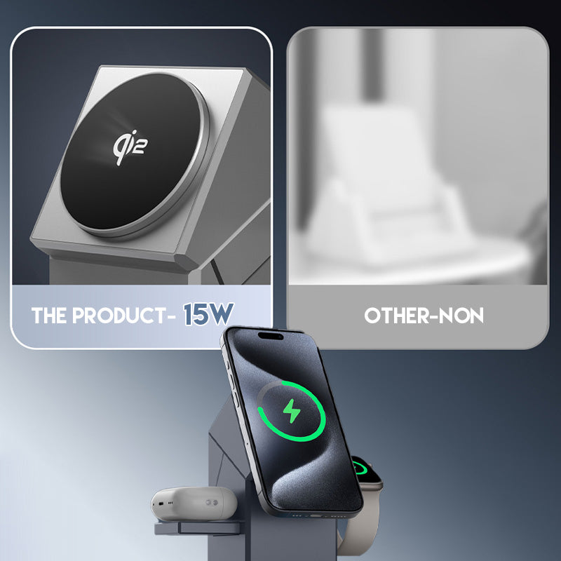 ⚡ 50% RABATT | 3-in-1 faltbare magnetische kabellose Ladestation 🔋 Ein Gerät, drei Devices, null Kabelsalat.