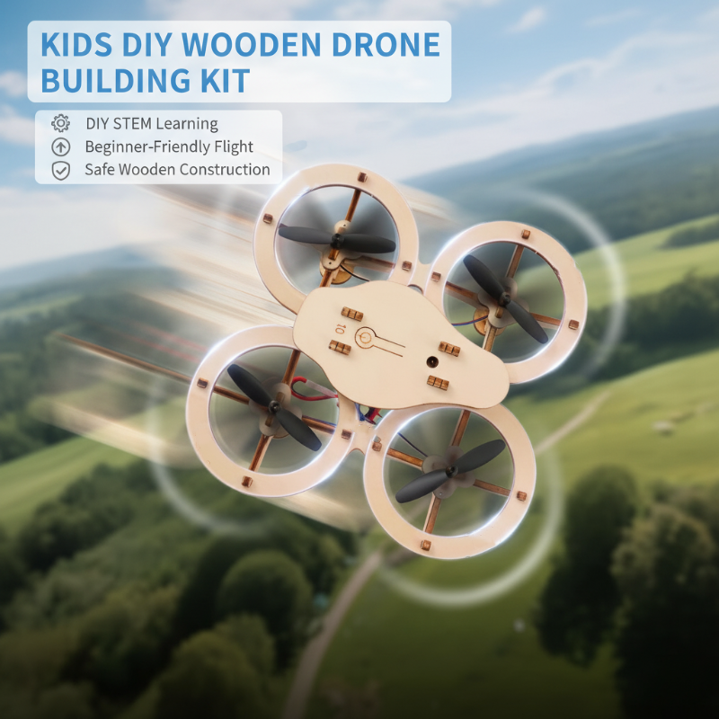 🎁🔥 Letzter Tag der Aktion: 50% Rabatt! 🔥🧩 DIY-Bausatz für Kinder zum Bauen einer Holzdrohne 🚁