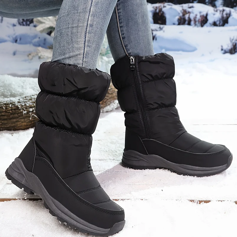 ⚡⚡ 50% Rabatt ❄️ Ultrawarme Damen-Schneestiefel mit Kunstfellfutter – Beine warm, Komfort pur im Schnee!