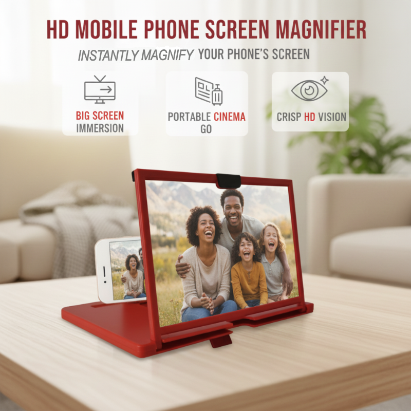 📢📢50 % Rabatt!! ⏰ HD-Bildschirmlupe für Mobiltelefone – Scharf & Groß wie ein Tablet! 📱➡️📺Perfekt für Gamer, Senioren & unterwegs