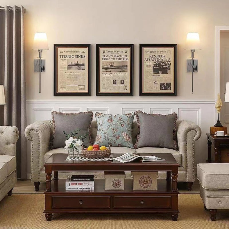 📢📢50 % Rabatt!! ⏰🛋️ Klassische Wandleuchte mit Stoffschirm | Sanftes Licht & gemütliche Atmosphäre – Perfekt für Wohnzimmer & Schlafzimmer!