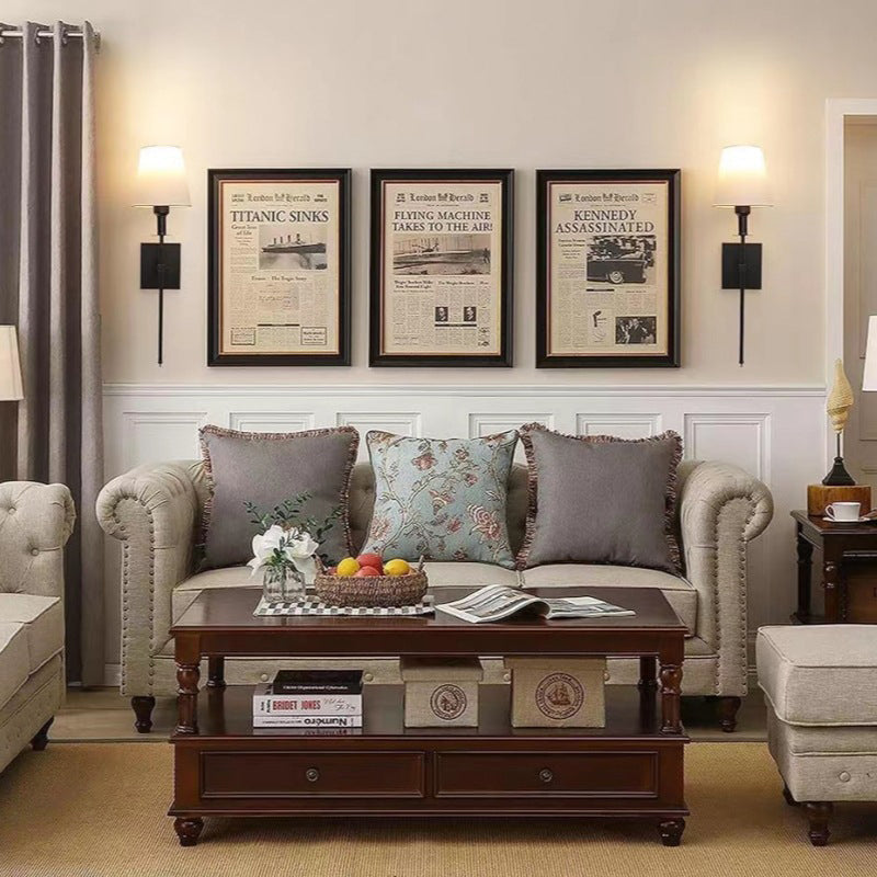 📢📢50 % Rabatt!! ⏰🛋️ Klassische Wandleuchte mit Stoffschirm | Sanftes Licht & gemütliche Atmosphäre – Perfekt für Wohnzimmer & Schlafzimmer!