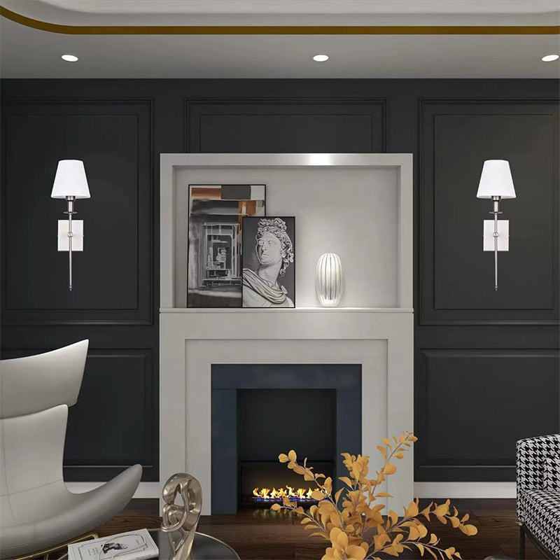 📢📢50 % Rabatt!! ⏰🛋️ Klassische Wandleuchte mit Stoffschirm | Sanftes Licht & gemütliche Atmosphäre – Perfekt für Wohnzimmer & Schlafzimmer!