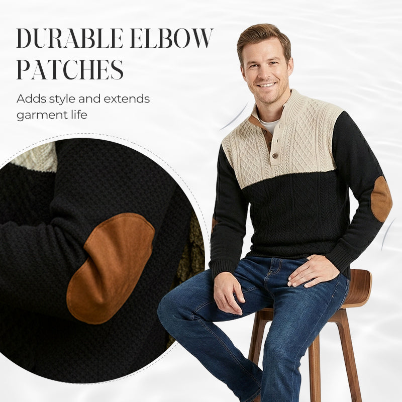 📢📢50 % Rabatt!! ⏰🔥Heiße Sonderangebote – Herren-Pullover mit Farbblock-Kragen und Knöpfen🔥Kaufen Sie 2 und erhalten Sie kostenlosen Versand