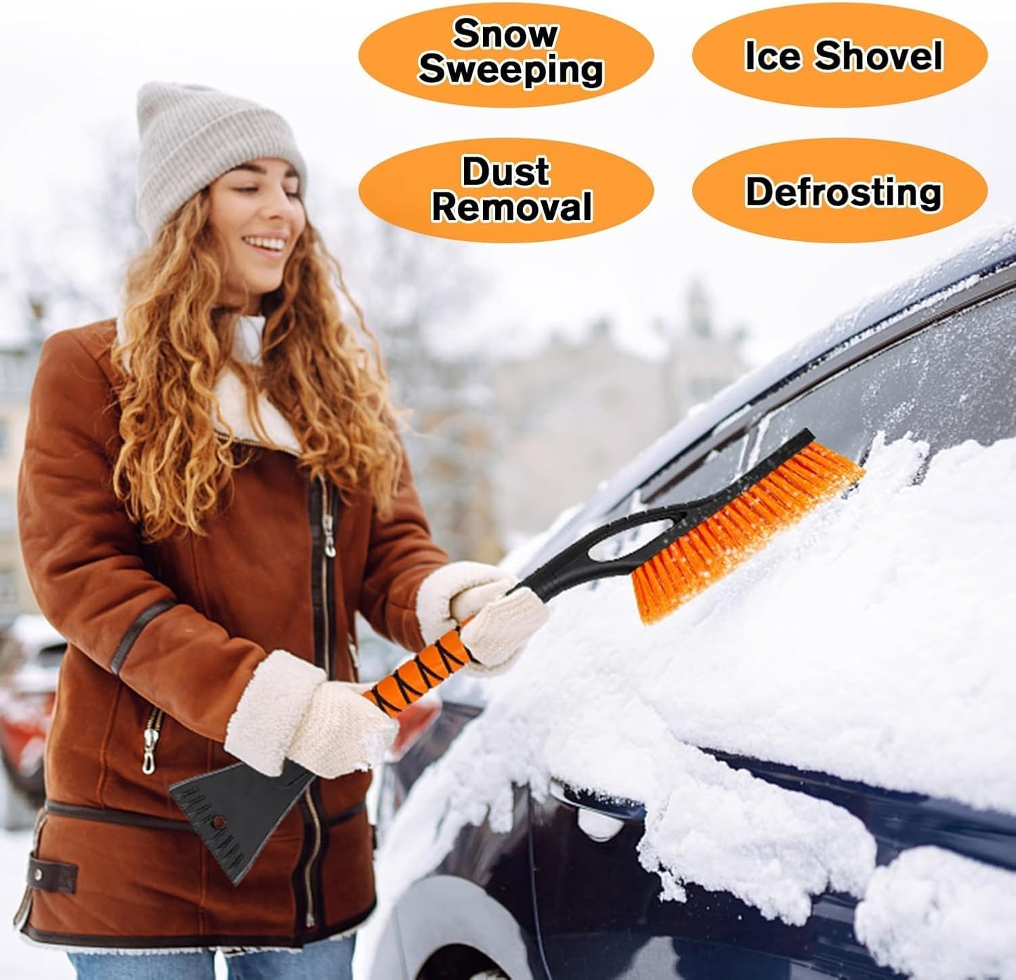 ✨Heißer Sale  50% Rabatt🚗Multifunktionales Schneeräumgerät für Autos | Schneeschaufeln, Eisesbrechen, Frostabstreifen❄️