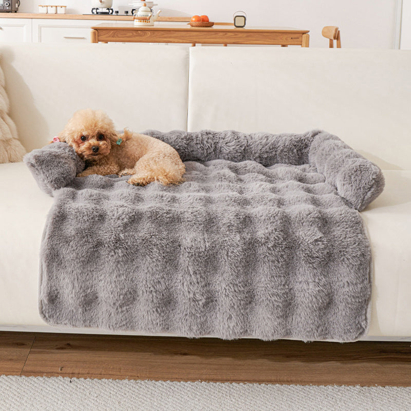 🐾 50 % Rabatt!! 🛏️Verdicktes warmes rutschfestes Haustierbett mit erhöhtem Rand