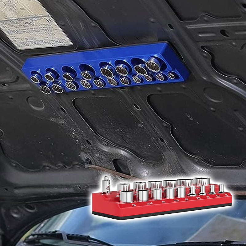 🔧 50% RABATT! 🧲 Magnet-Steckschlüsselhalter-Set – Farblich Sortiert, Spart Platz & Hält Werkzeuge Sicher 📦