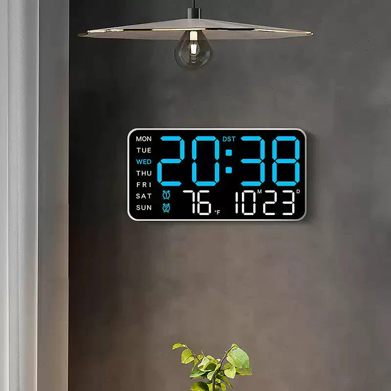 📢📢50 % RABATT !! ⏰Multifunktionale dekorative LED-Digital-Wanduhr，Die grenzenlose Digitaluhr für das moderne norwegische Zuhause | Funktional & dekorativ