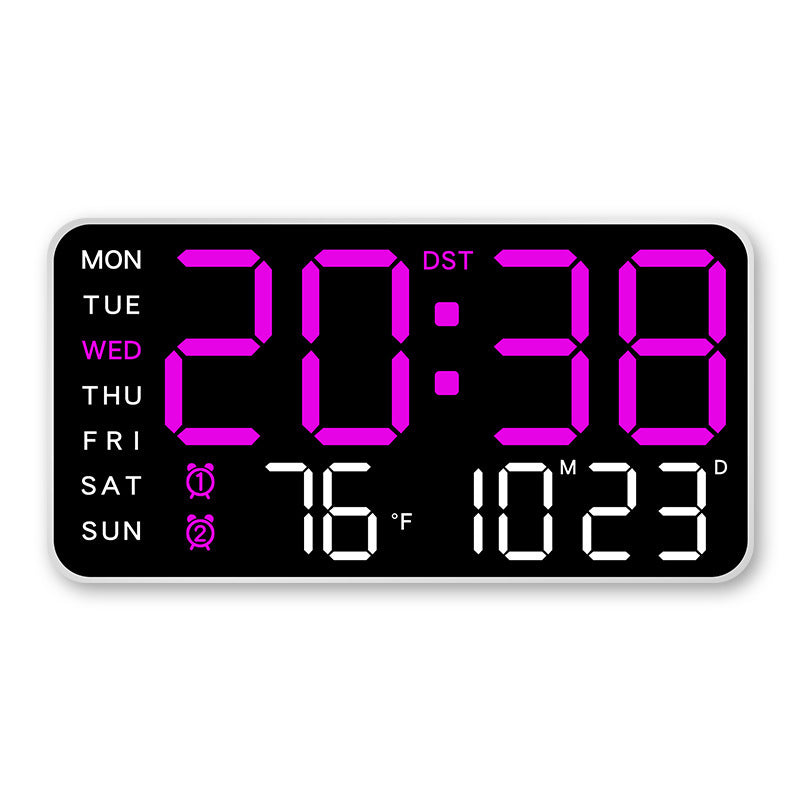 📢📢50 % RABATT !! ⏰Multifunktionale dekorative LED-Digital-Wanduhr，Die grenzenlose Digitaluhr für das moderne norwegische Zuhause | Funktional & dekorativ