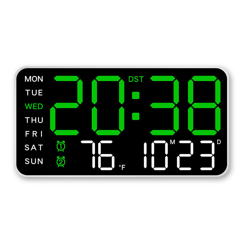 📢📢50 % RABATT !! ⏰Multifunktionale dekorative LED-Digital-Wanduhr，Die grenzenlose Digitaluhr für das moderne norwegische Zuhause | Funktional & dekorativ