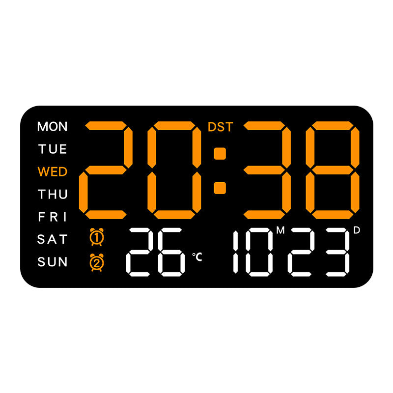 📢📢50 % RABATT !! ⏰Multifunktionale dekorative LED-Digital-Wanduhr，Die grenzenlose Digitaluhr für das moderne norwegische Zuhause | Funktional & dekorativ