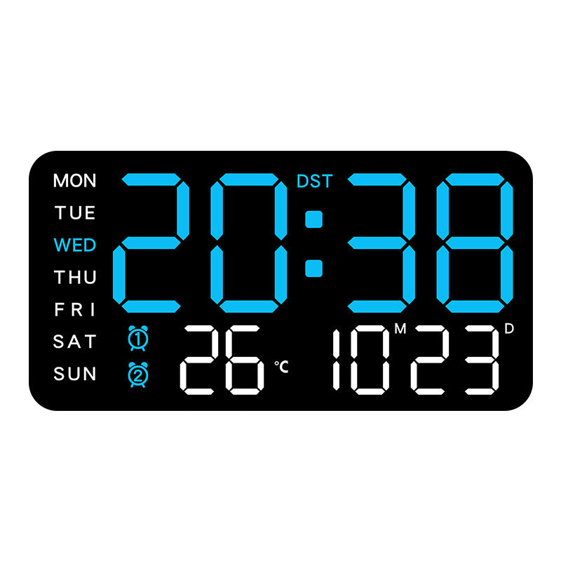 📢📢50 % RABATT !! ⏰Multifunktionale dekorative LED-Digital-Wanduhr，Die grenzenlose Digitaluhr für das moderne norwegische Zuhause | Funktional & dekorativ