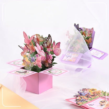 ✨ NEU 2026 – 3D-Schmetterlings-Pop-Up-Karte ✨ perfekt für Geburtstage, Feiertage & Schreibtisch-Deko 🎉