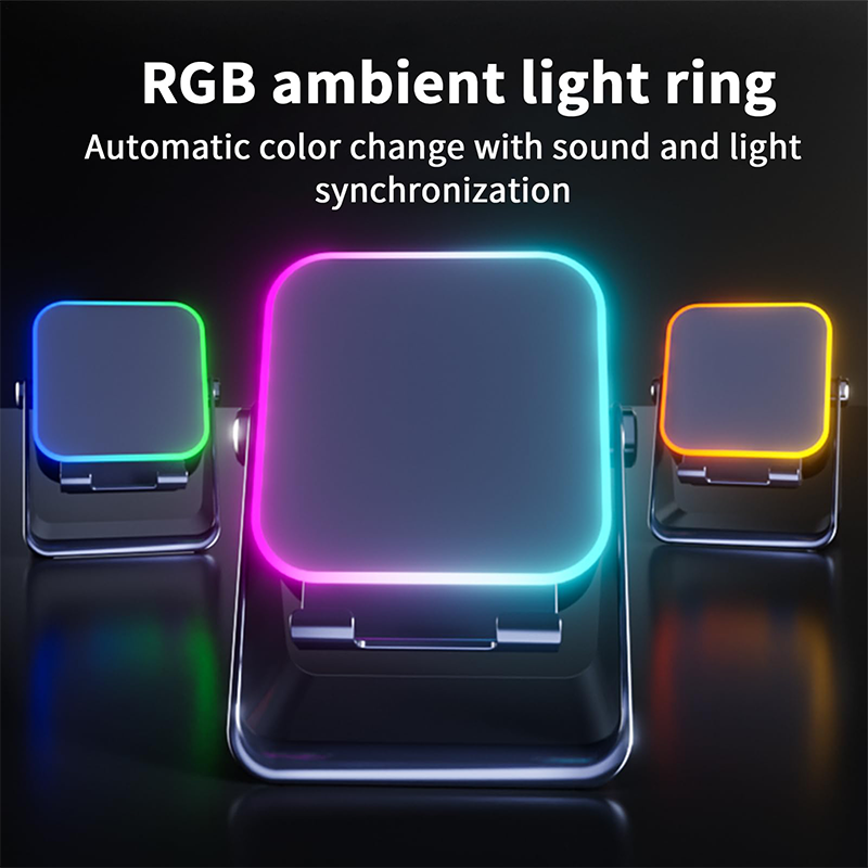 🔥Letzter Tag des zeitlich begrenzten 50%-Rabatts!🔥 5-in-1 Kabelloser Bluetooth-Lautsprecher mit Induktionsfunktion und verstellbarer Handyhalterung