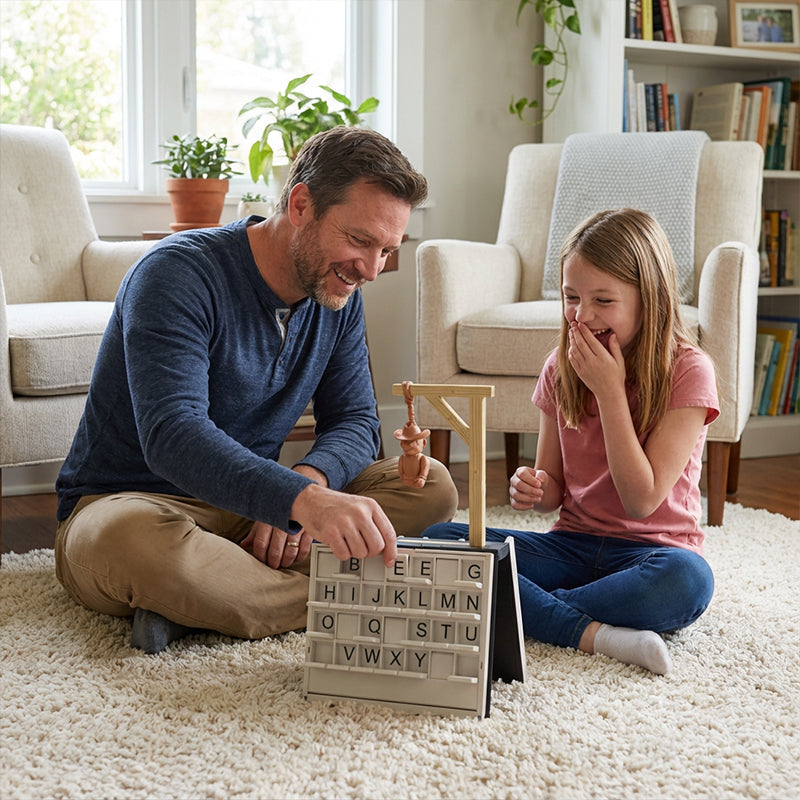 📢📢50 % Rabatt!! ⏰🎲 PlayBook'd Hangman Word Guessing Game Set🎯Das klassische Wortratespiel zum Mitnehmen - Für den perfekten Spieleabend! 🎉