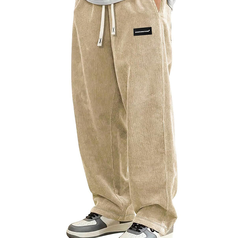 🔥Solange der Vorrat reicht 50 % Rabatt!🎉Herrenhose mit lockerer Passform, Kordelzug und Taschen