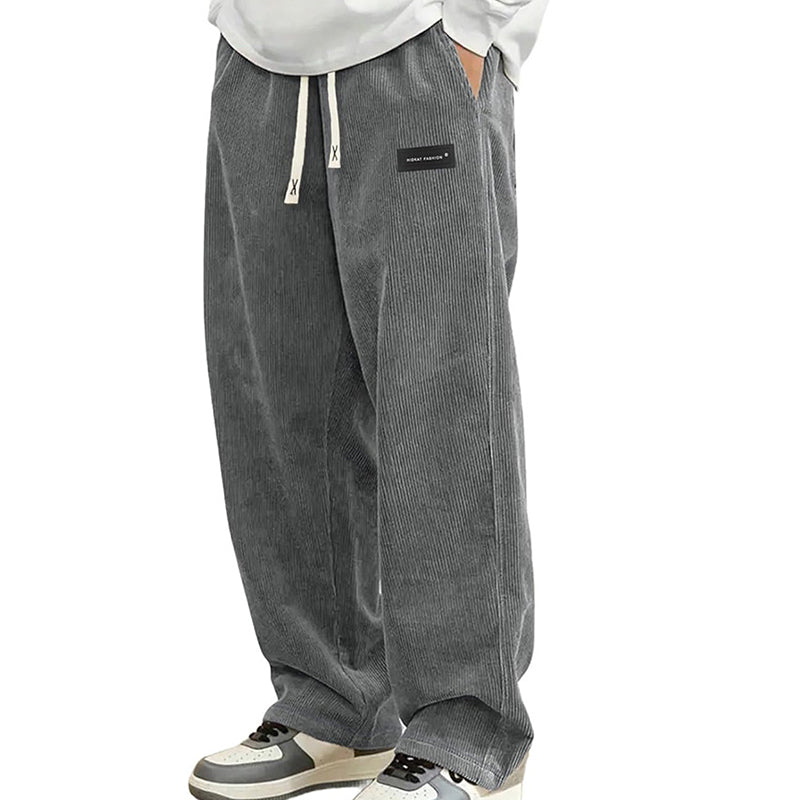 🔥Solange der Vorrat reicht 50 % Rabatt!🎉Herrenhose mit lockerer Passform, Kordelzug und Taschen
