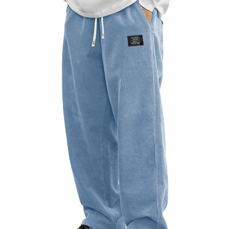 🔥Solange der Vorrat reicht 50 % Rabatt!🎉Herrenhose mit lockerer Passform, Kordelzug und Taschen
