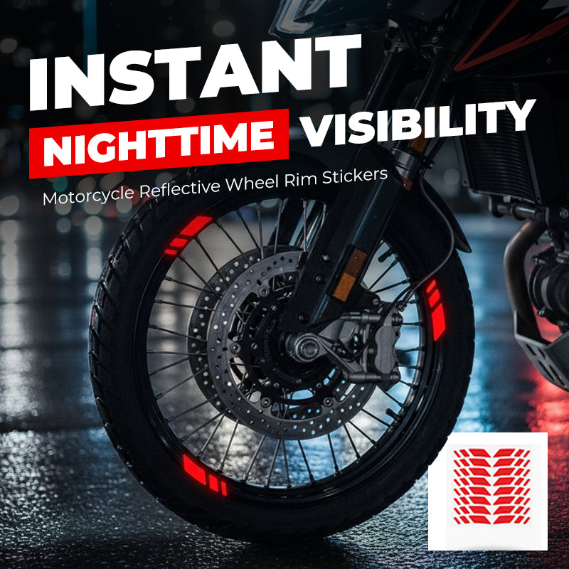 ⚡⚡Neujahrsangebot: 50% RABATT + 1 kaufen, 1 gratis!!!⏳💥 Reflektierende Felgenaufkleber für Motorräder | Einfach anbringen, langanhaltender SchutzWerde von der Seite besser gesehen – einfach anbringen, langanhaltender Schutz⚡⚡