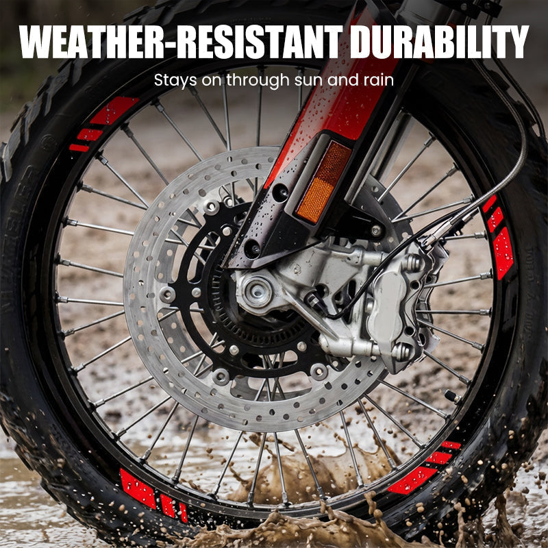 ⚡⚡Neujahrsangebot: 50% RABATT + 1 kaufen, 1 gratis!!!⏳💥 Reflektierende Felgenaufkleber für Motorräder | Einfach anbringen, langanhaltender SchutzWerde von der Seite besser gesehen – einfach anbringen, langanhaltender Schutz⚡⚡