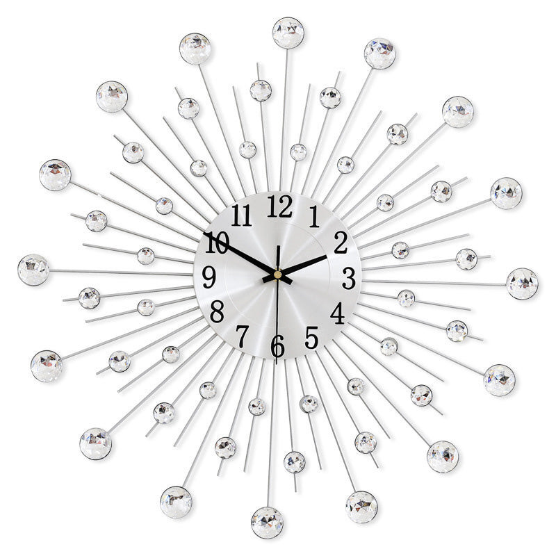 ✨🕰️ 50 % Rabatt ⚡ Kreative Strass-Wanduhr – leiser, minimalistischer Luxus für Wohnzimmer, Esszimmer und Eingangsbereich! 💎🏡