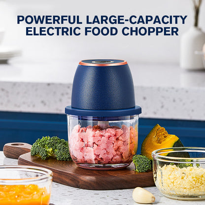 📢📢50 % Rabatt!! ⏰⚡🥦Leistungsstarker Elektrohäcksler mit großer Kapazität – 1000W Motor, 2L BPA-freie Schüssel & Ein-Tasten-Pulsbetrieb 🥕
