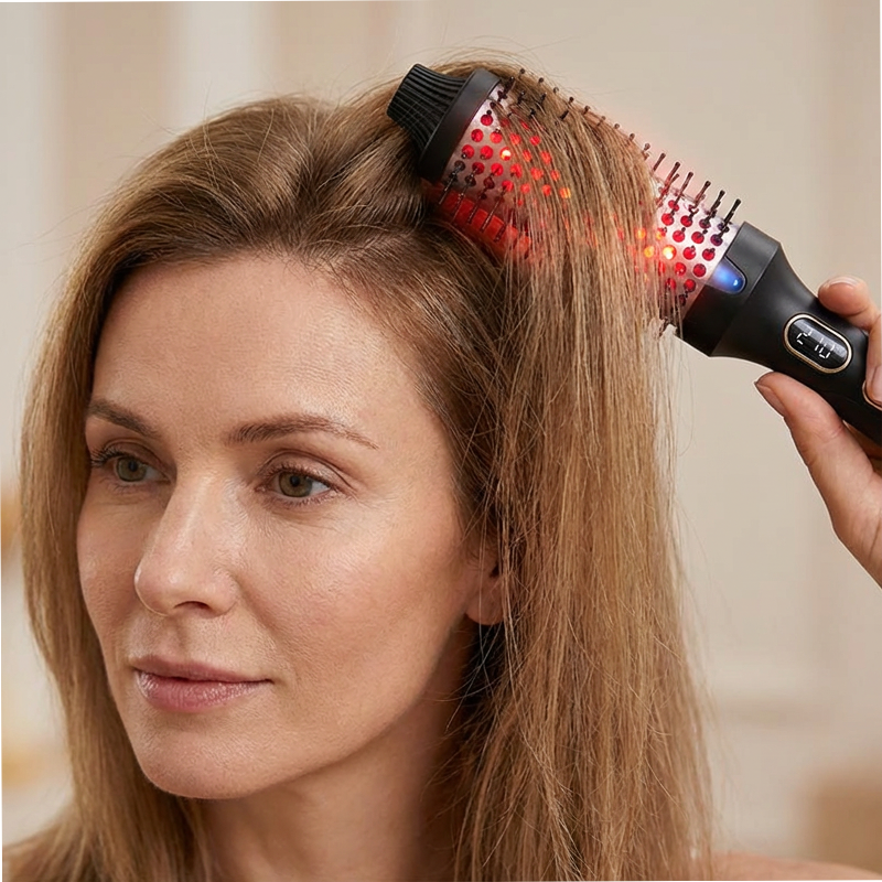 📢📢50 % Rabatt!!+2 Artikel = kostenloser Versand ⏰💇‍♀️ 32 mm Ionen-Heizbürste für Locken & Volumen – Glätt- und Stylingbürste für Pony & Ansatz 🎀✨