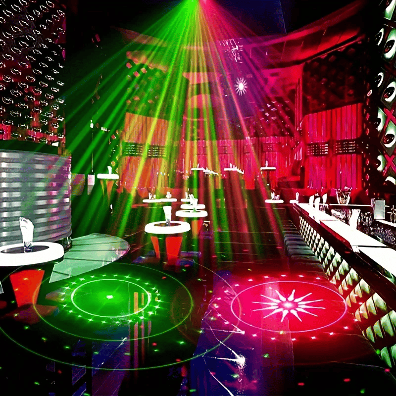 📢📢50 % Rabatt!! ⏰✨🕺 DJ-Laser-Partylampe mit 7 Modi & Fernbedienung | Für Disco, Garten, Gaming-Zimmer 🎉 MACH DEINE PARTY ZUM HIT!