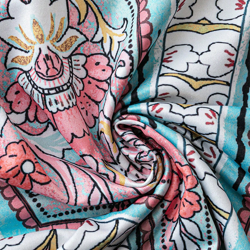 ⏳🔥2026 Hot Sale🎁 Ärmelloses Maxikleid mit Retro-Print und V-Ausschnitt für Damen – perfekt für Urlaub, Date oder Dinner🌺
