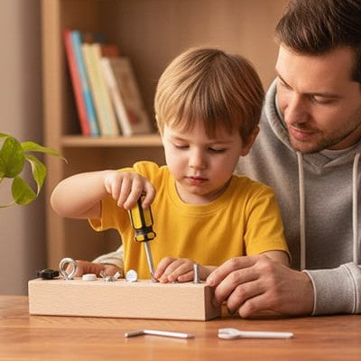 📢📢50 % Rabatt!! ⏰👨‍👦🔩Pädagogisches Schraub-Activity-Board – Feinmotorik & logisches Denken kinderleicht entwickeln🧠✨ Lernspielzeug Nr.1