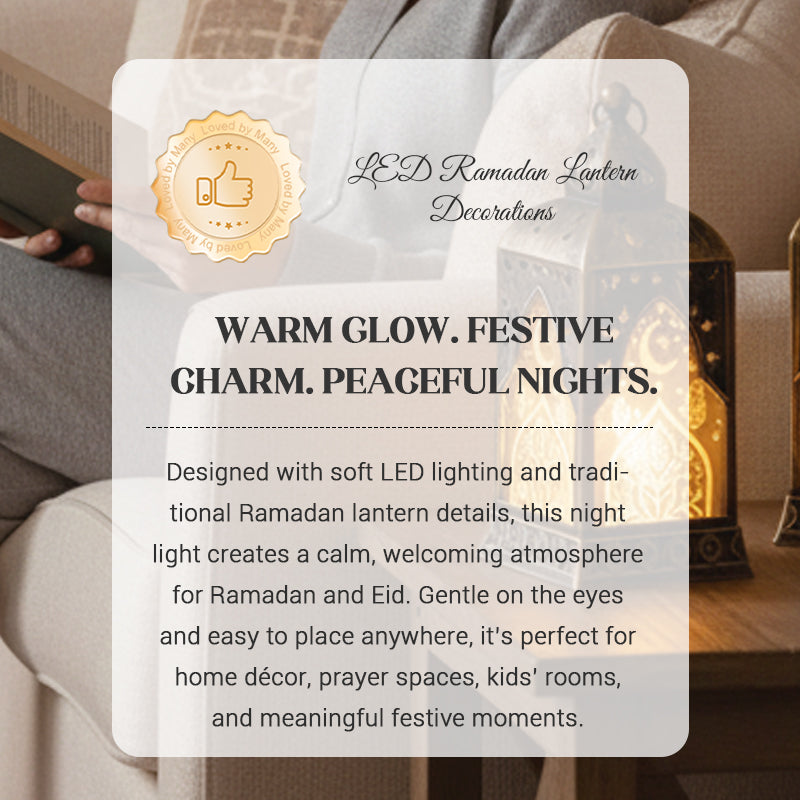 Orientalische LED-Laterne – Stimmungsvolle Deko mit Kerzenlicht-Effekt 🕌✨