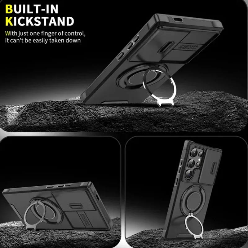 📢📢50 % Rabatt!! ⏰📱Handyhülle mit Kamera-Schutz und Magnetständer für Samsung |  Schlankes Design, sicherer Halt & perfekter Medien-Genuss. 🛡️🎬