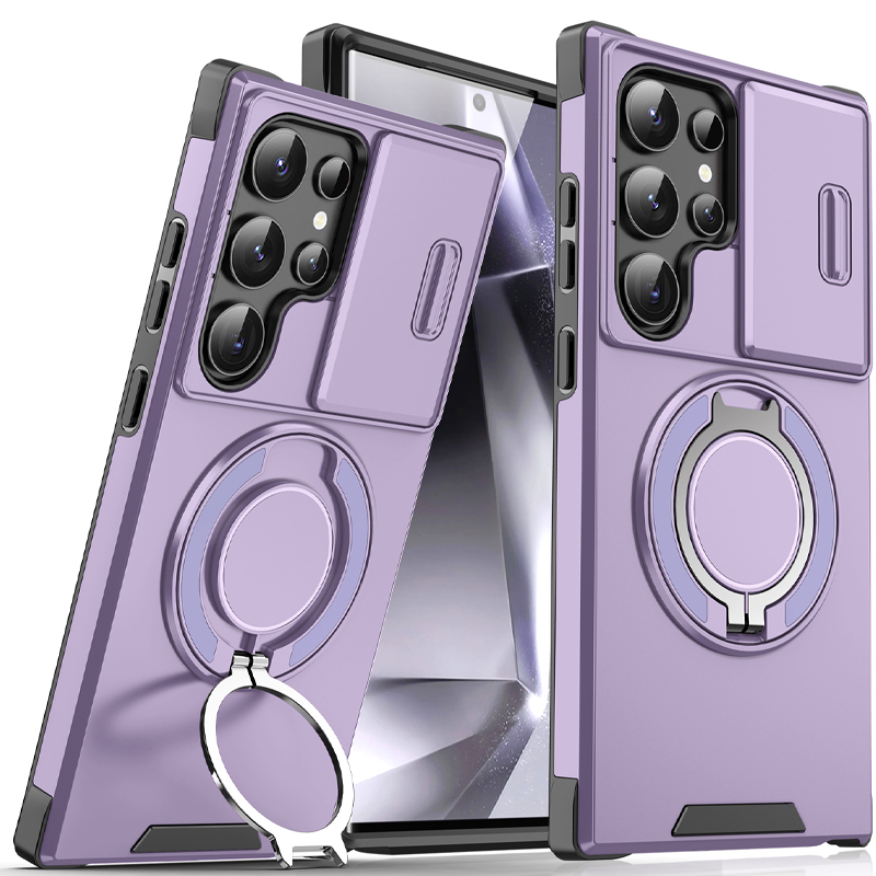 📢📢50 % Rabatt!! ⏰📱Handyhülle mit Kamera-Schutz und Magnetständer für Samsung |  Schlankes Design, sicherer Halt & perfekter Medien-Genuss. 🛡️🎬