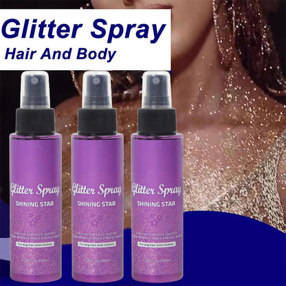 🎉 Neujahrsgeschenk – 50% RABATT! ✨ Shining Star Glitzer-Spray: Für Haar & Körper – Langanhaltender Glanz & hautverträglich | Partys, Karneval oder Fotoshootings. 🎉