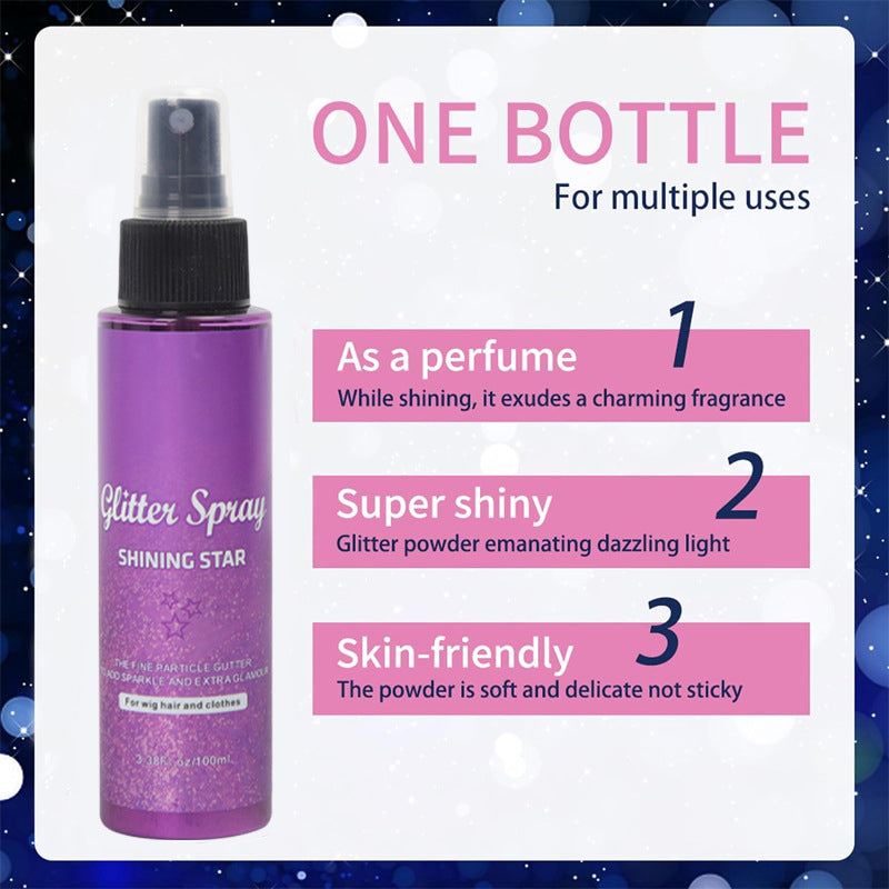 🎉 Neujahrsgeschenk – 50% RABATT! ✨ Shining Star Glitzer-Spray: Für Haar & Körper – Langanhaltender Glanz & hautverträglich | Partys, Karneval oder Fotoshootings. 🎉
