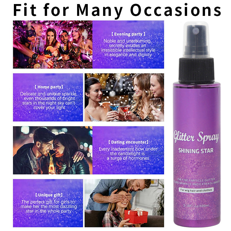 🎉 Neujahrsgeschenk – 50% RABATT! ✨ Shining Star Glitzer-Spray: Für Haar & Körper – Langanhaltender Glanz & hautverträglich | Partys, Karneval oder Fotoshootings. 🎉