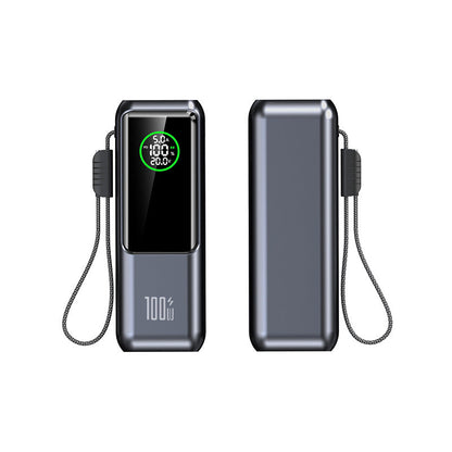 📢📢50 % Rabatt!!+Kostenloser Versand🥳📱Tragbares Ladegerät mit integriertem Kabel🔋⚡